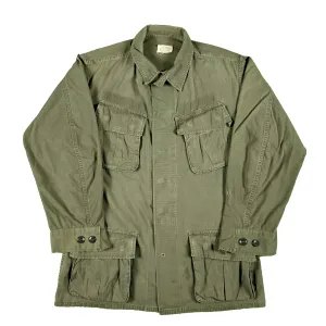 60s US Army Slant Pocket Poplin Army Jacket- S