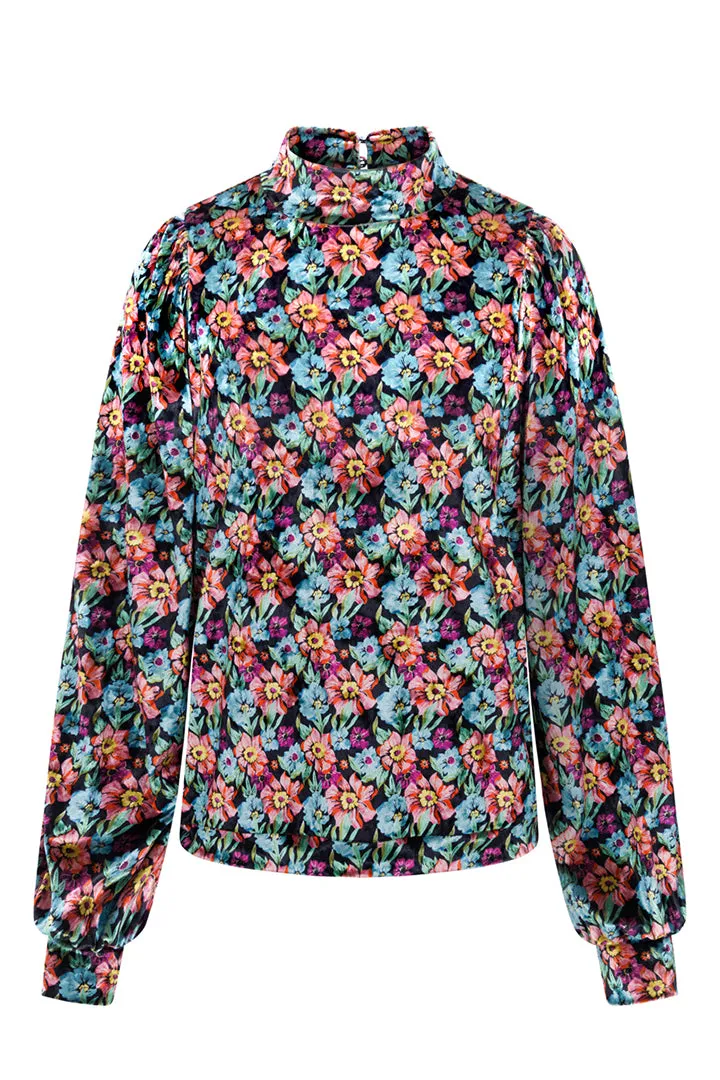 Iza Velour Blouse - Flowerbomb Art Print